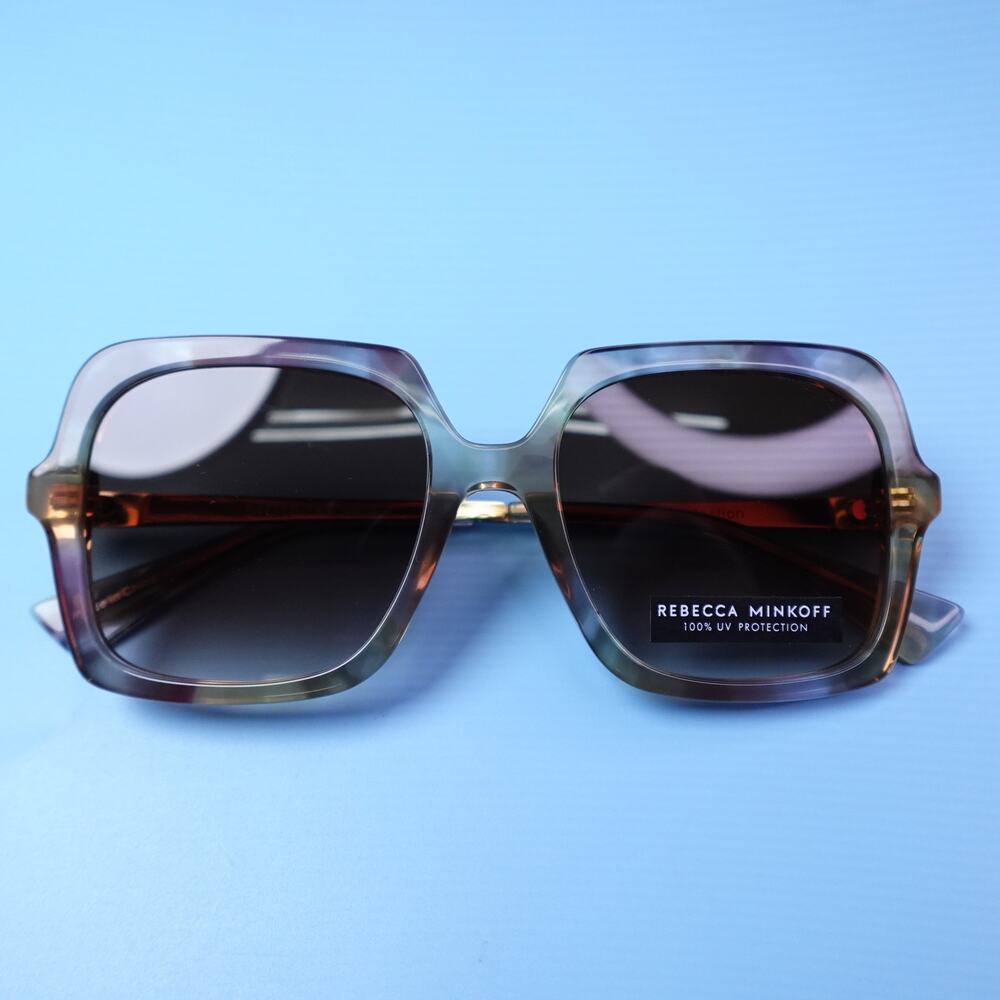 Rebecca Minkoff Willow Sunglasses Multicolor Tortoise Shell with Gold Arms